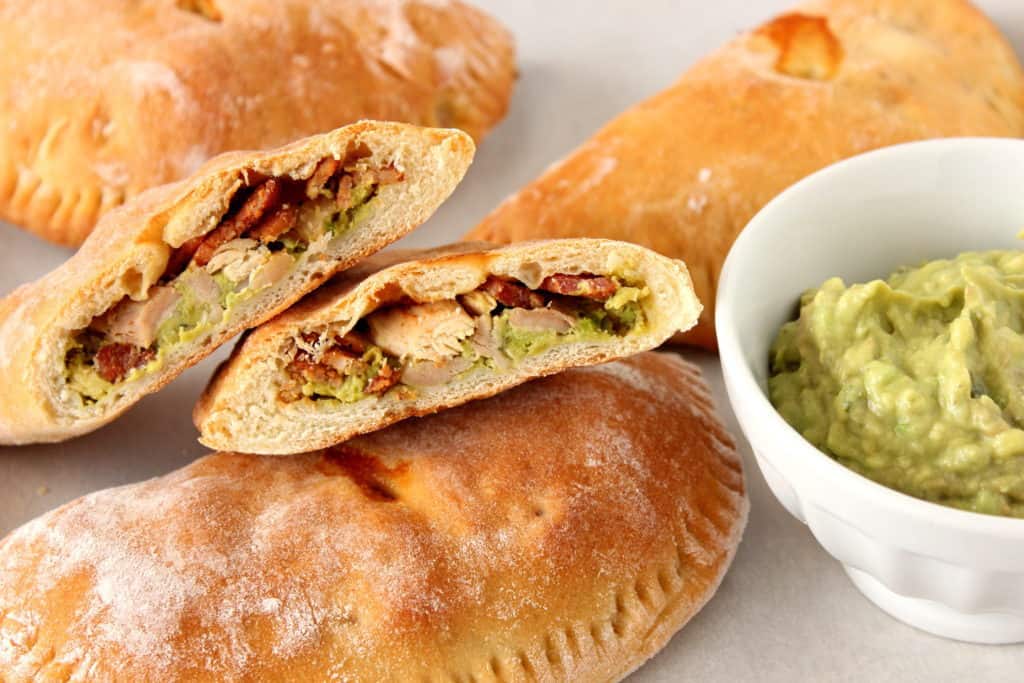 Chicken, Bacon and Avocado Calzone Pocket