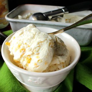 No Churn Sweet Corn Butterscotch Ice Cream