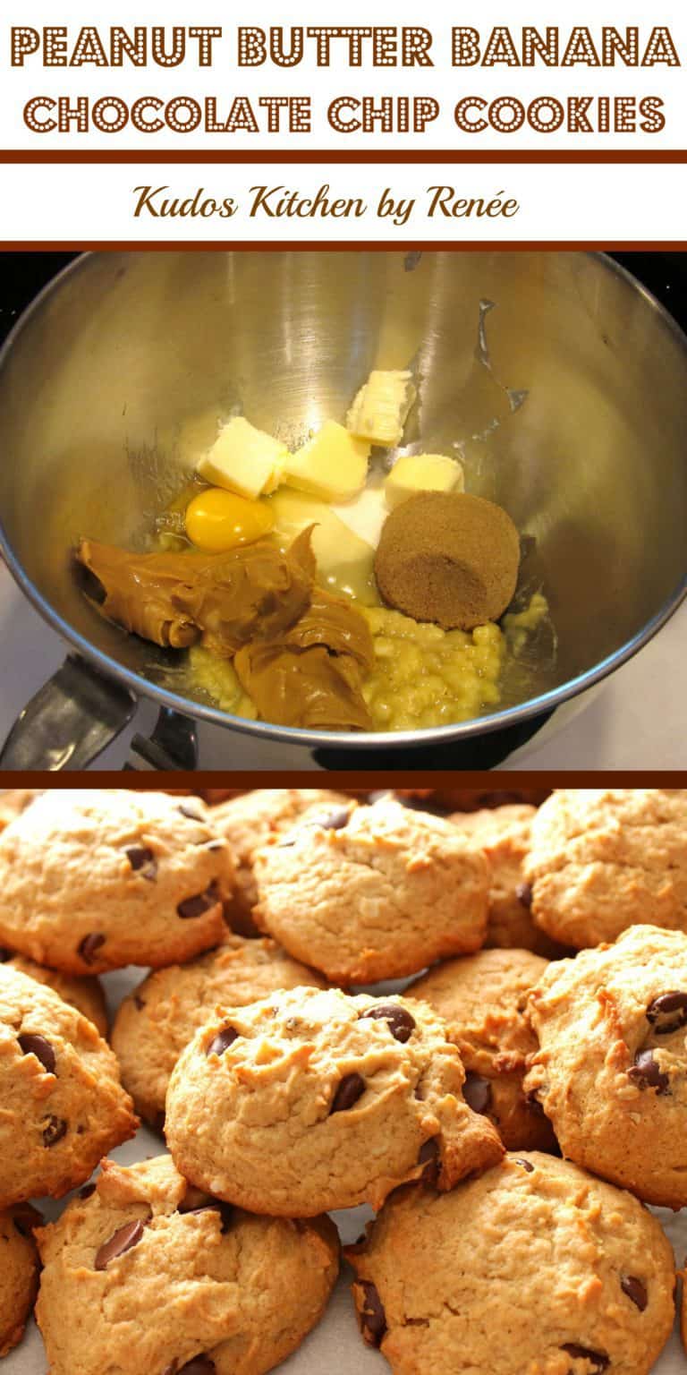 Peanut Butter and Banana Chocolate Chip Cookies Kudos Kitchen
