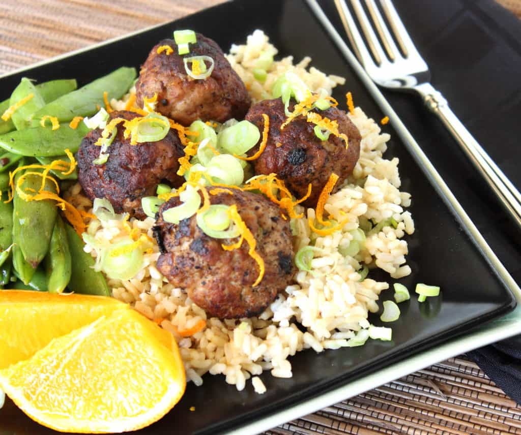 Pork Meatballs with Asian Flavors