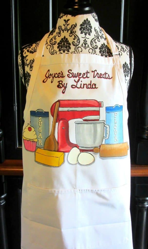 Custom Hand Painted Bakers Apron
