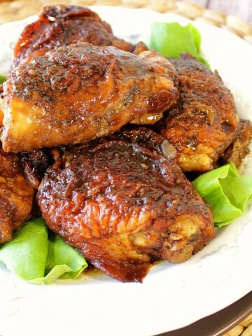 Gingerbread Chicken Thighs