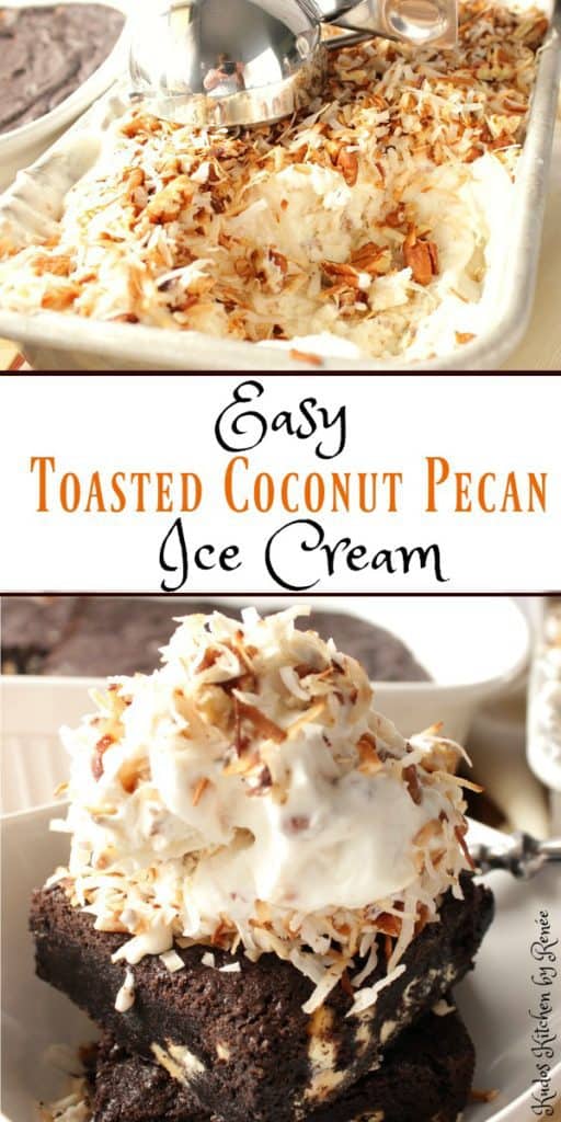 Toasted Pecan Coconut Ice Cream
