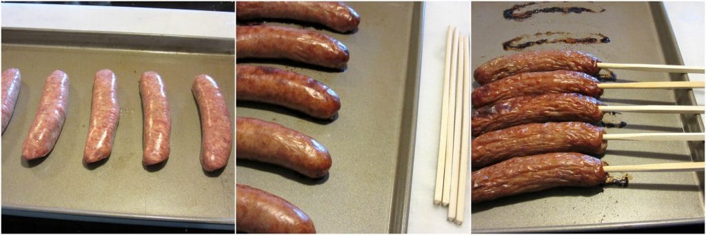 Photo tutorial of how to make beer batter bratwurst.