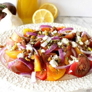 Colorful Heirloom Tomato Salad