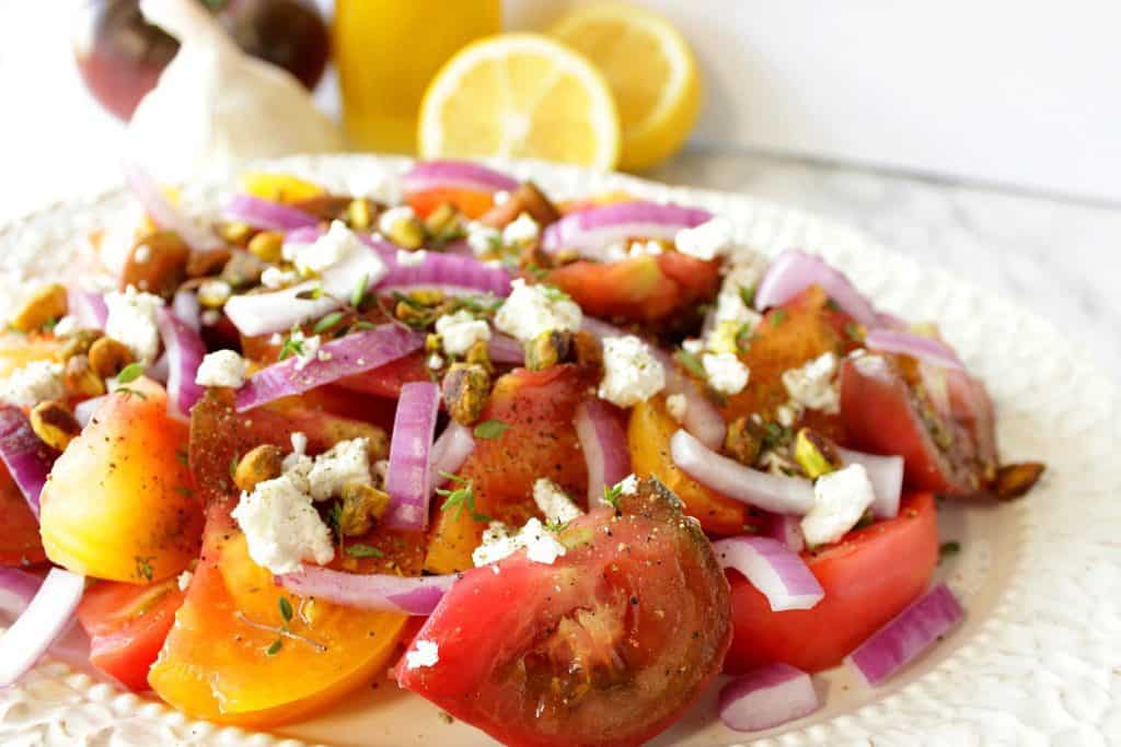 Heirloom Tomato Salad with Pistachios