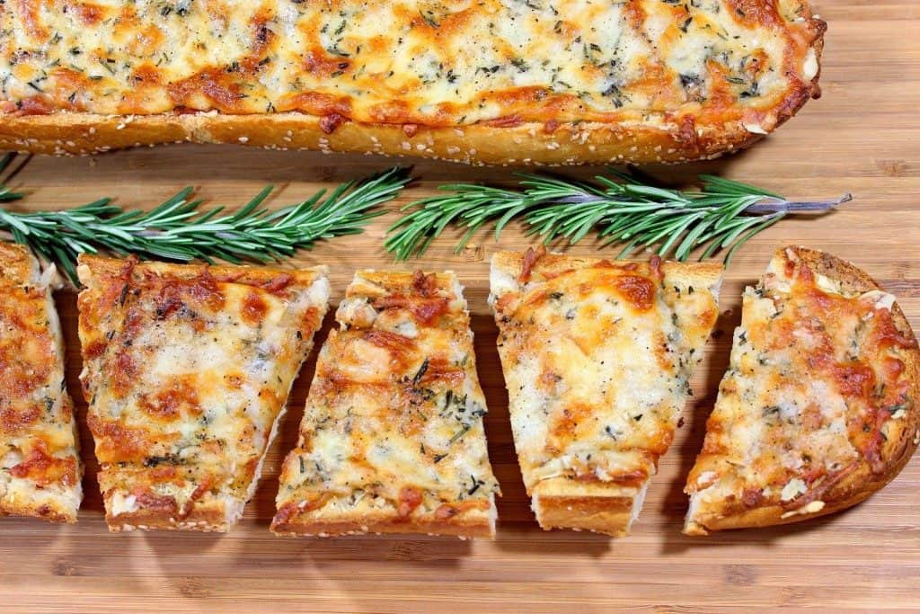 Garlic bread with Rosemary and Cheese - www.kudoskitchenbyrenee.com