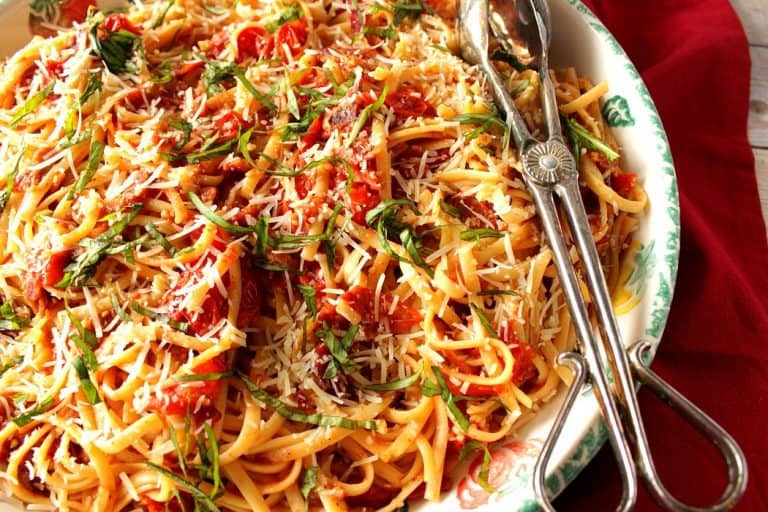 Roasted Tomato Bacon Linguine Kudos Kitchen by Renee
