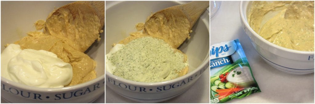 Hummus and ranch spread