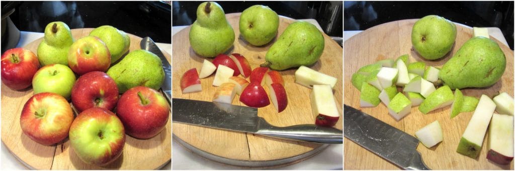 How to make apple pear sauce.