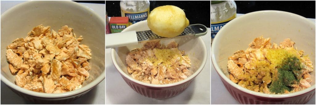 How to make Baked Salmon Salad Spread photo tutorial. 