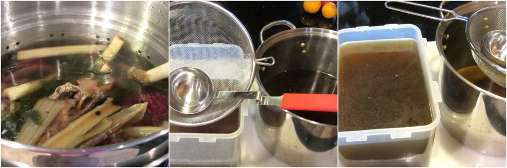 Making Organic Homemade Chicken Stock