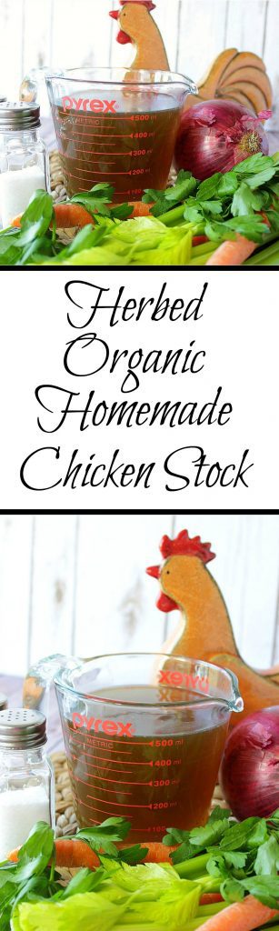 Homemade Herbed Chicken Stock