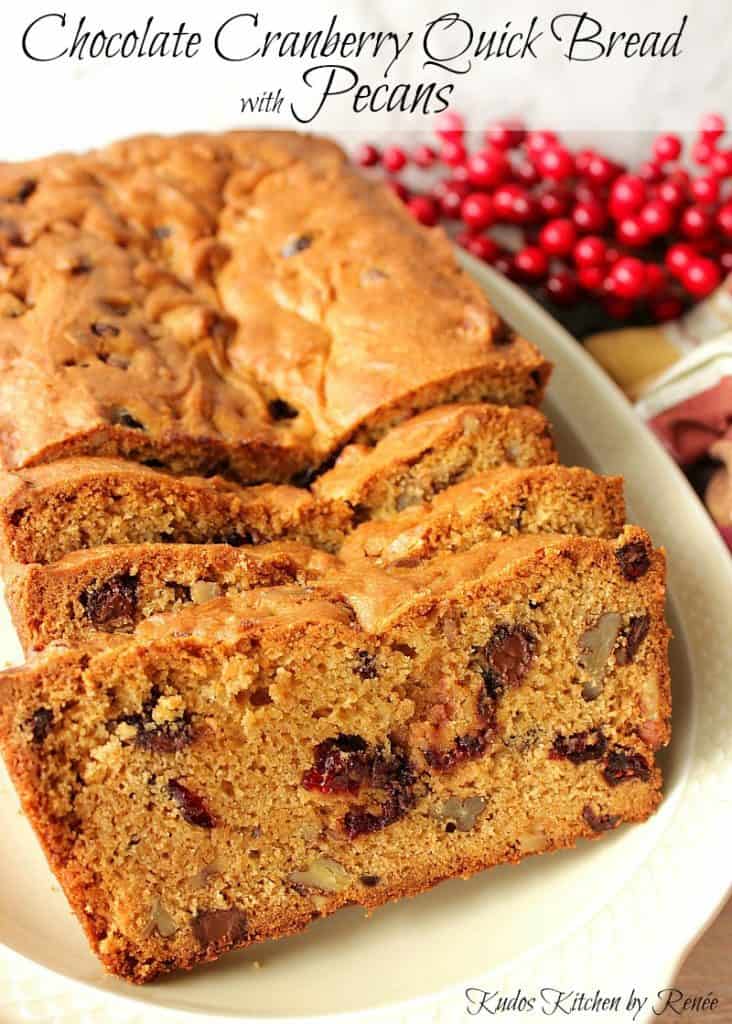 Quick Bread with Cranberries, Chocolate, and Pecans