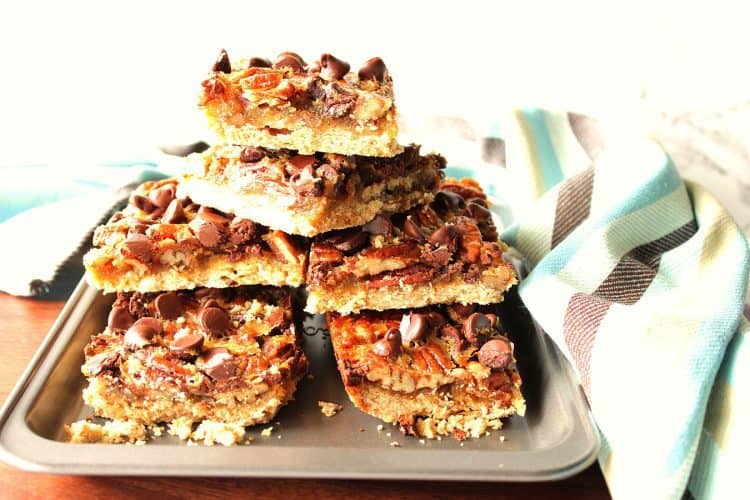 heavenly chocolate pecan pie bars from joan