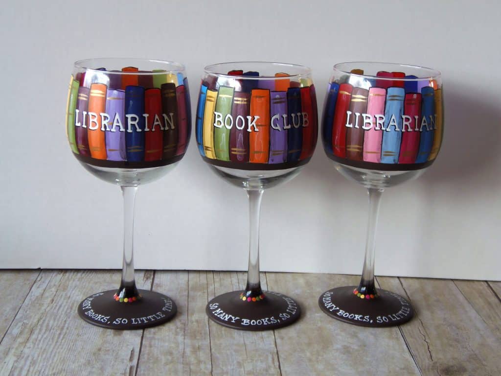 Book Lovers Wine Glasses