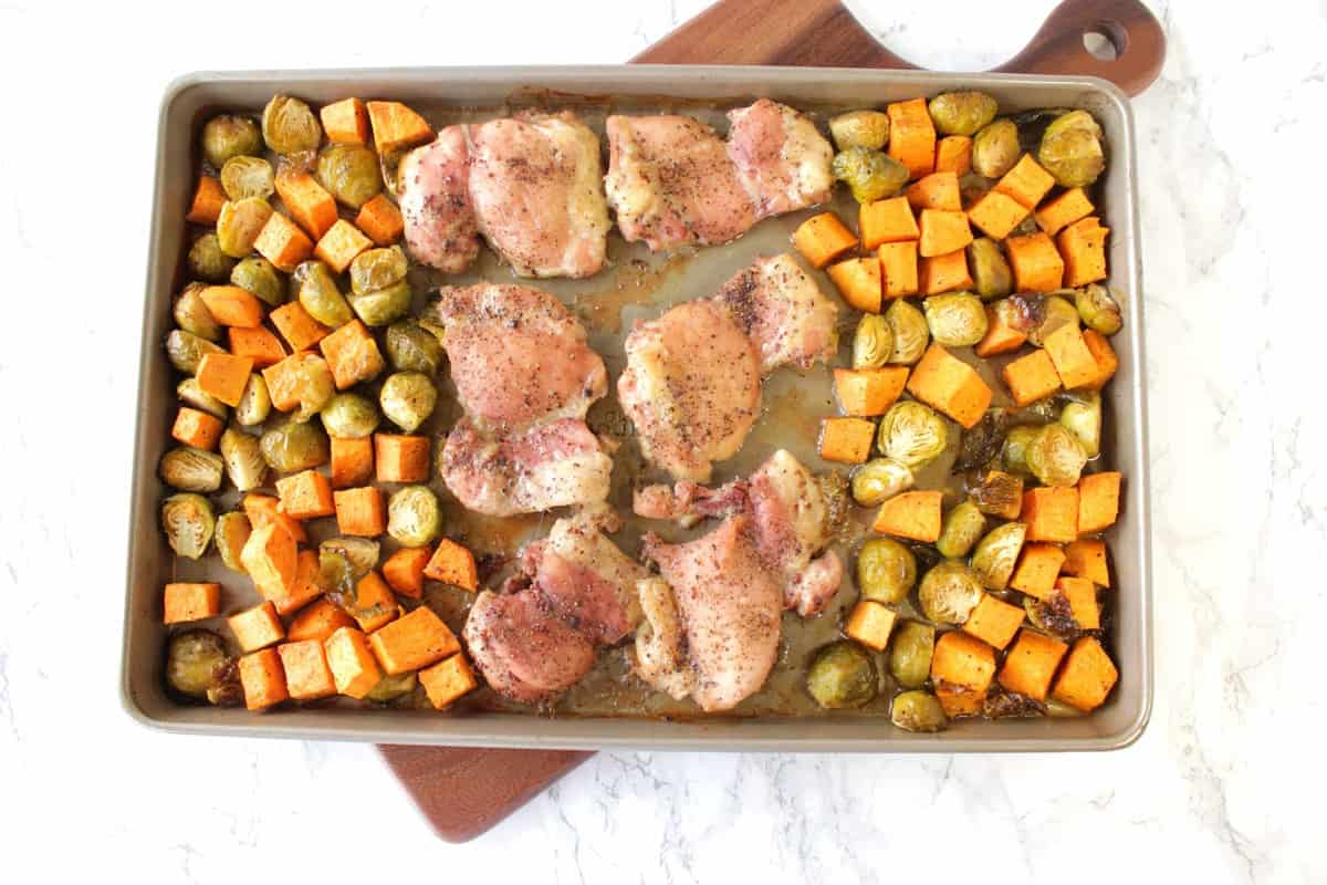 Sheet Pan Supper with Chicken