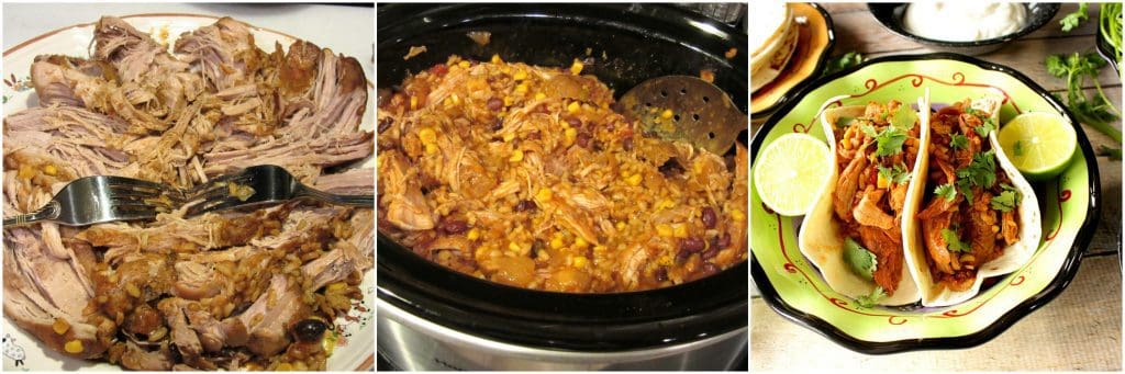 Making Pork Tacos with Rice in the Slow Cooker