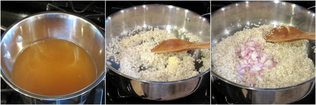 How to make sweet corn risotto.