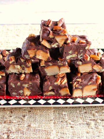 Chocolate Caramel Turtle Fudge