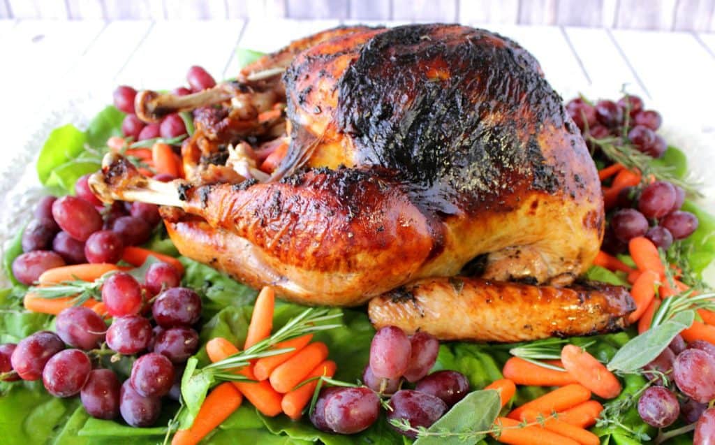Roast Turkey with Balsamic Herbed Butter