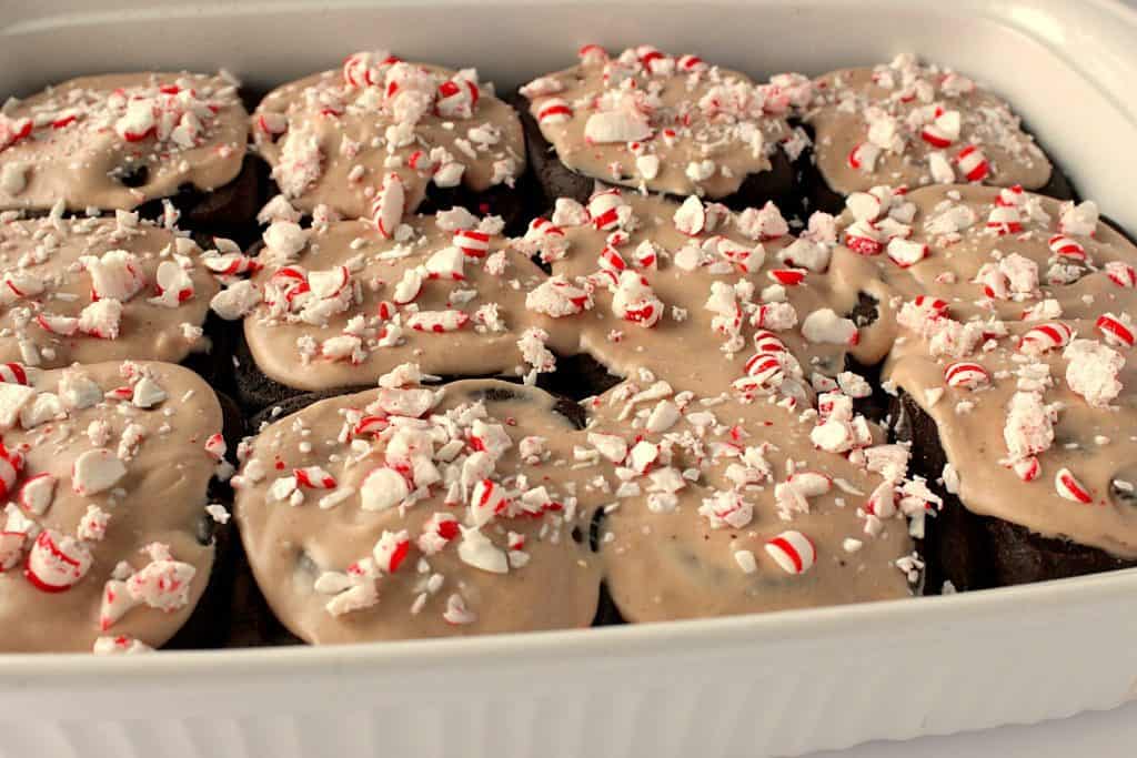 Chocolate Peppermint Sweet Rolls