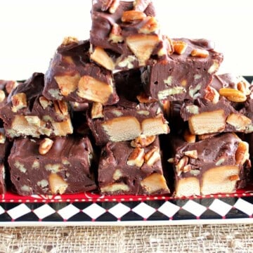 Chocolate Caramel Turtle Fudge