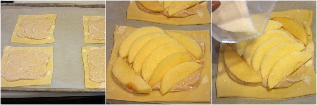 Making Rustic Apple Puff Pastry Squares
