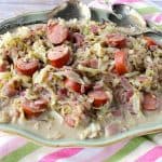 Sausage with Caraway Creamed Cabbage