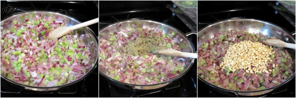 Making Pretzel Roll Stuffing