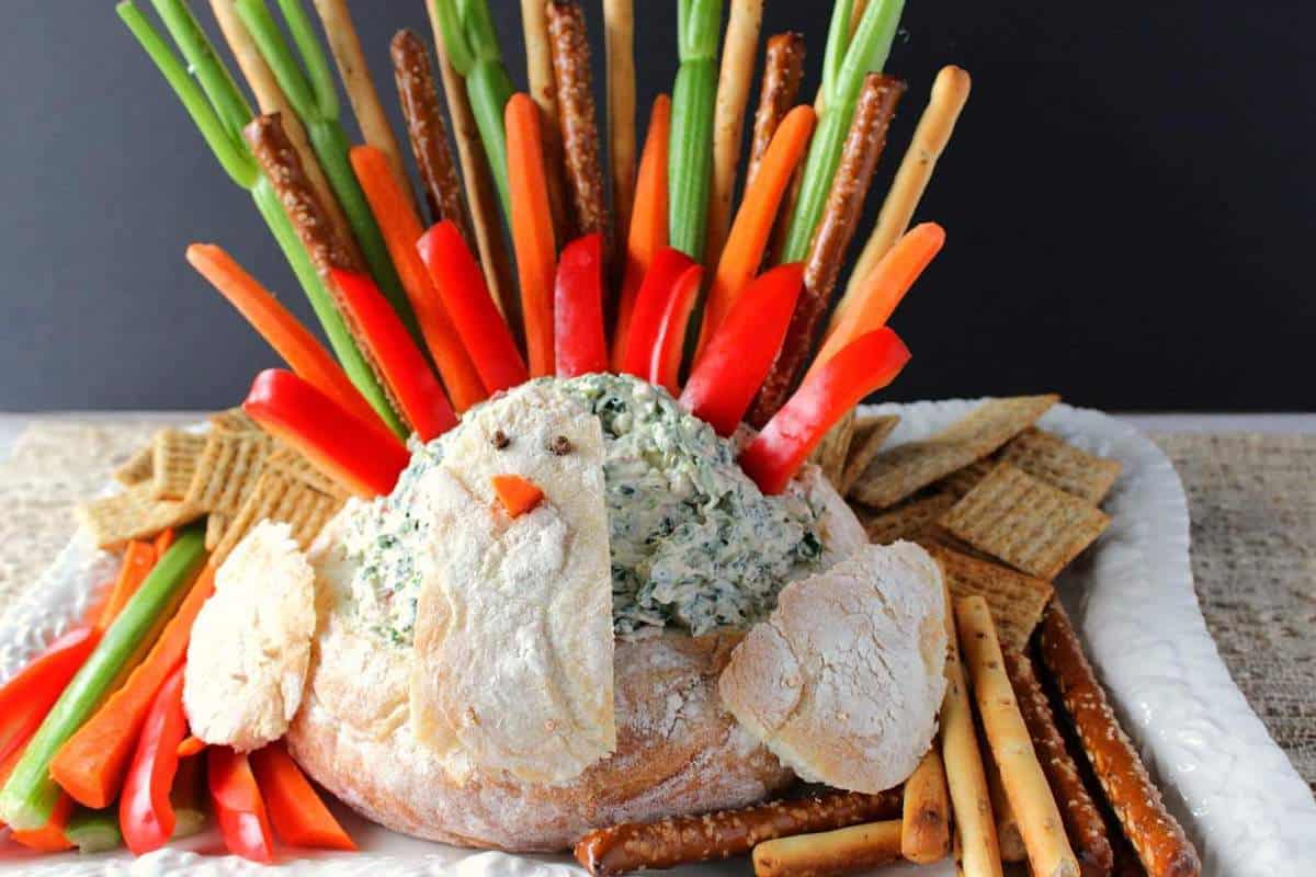 Turkey Bread Bowl Appetizer - Kudos Kitchen by Renee