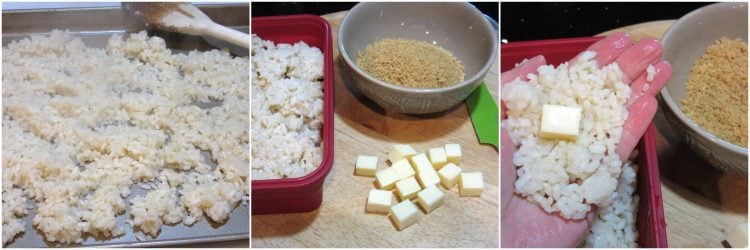 Cheese Stuffed Rice Balls Recipe - Kudos Kitchen by Renee