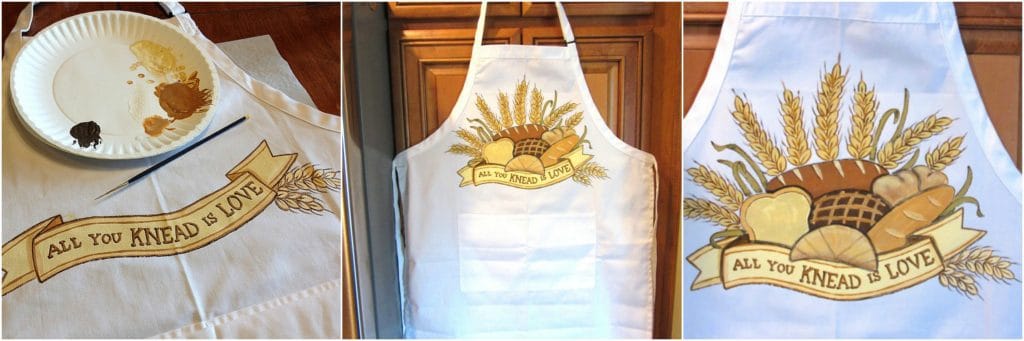 Bread Bakers Hand Painted Apron - kudoskitchenbyrenee.com Hand Painted Bread Bakers Apron - kudoskitchenbyrenee.com