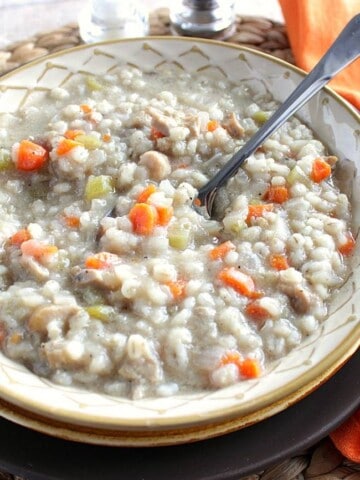 Healthy Homemade Chicken Barley Soup