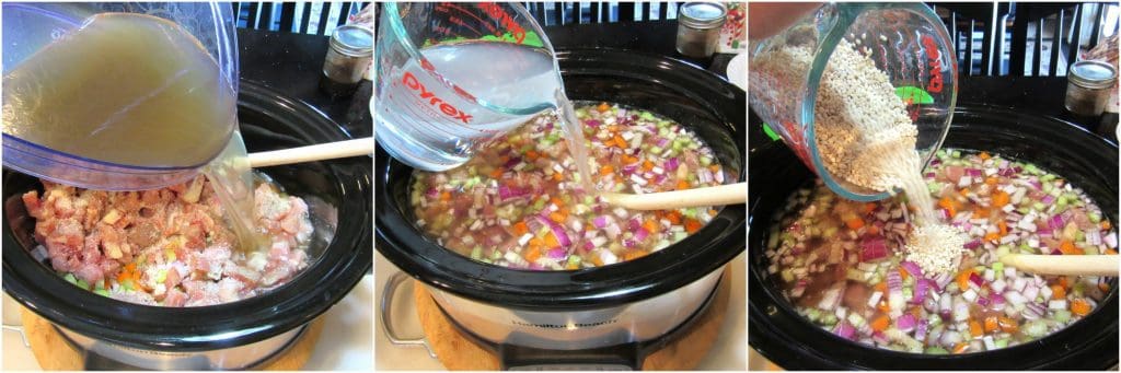 How to make healthy homemade chicken barley soup photo tutorial. - kudoskitchenbyrenee.com