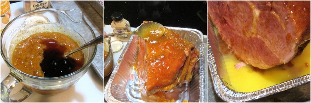 How to make Mustard Glazed Ham photo tutorial.