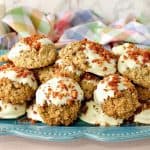 Gluten Free Maple Bacon Cookies Dipped in White Chocolate