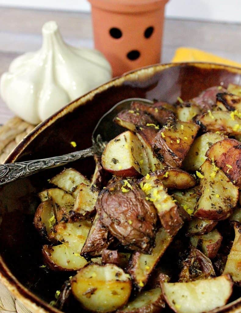 Roasted Red Potatoes with Lemongrass, Garlic & Cilantro