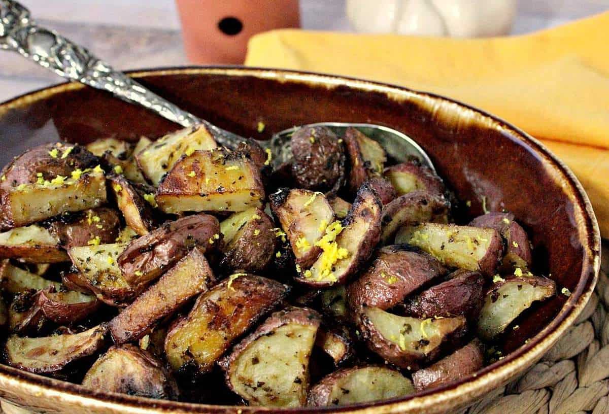 Roasted Red Potatoes with Lemongrass, Garlic & Cilantro