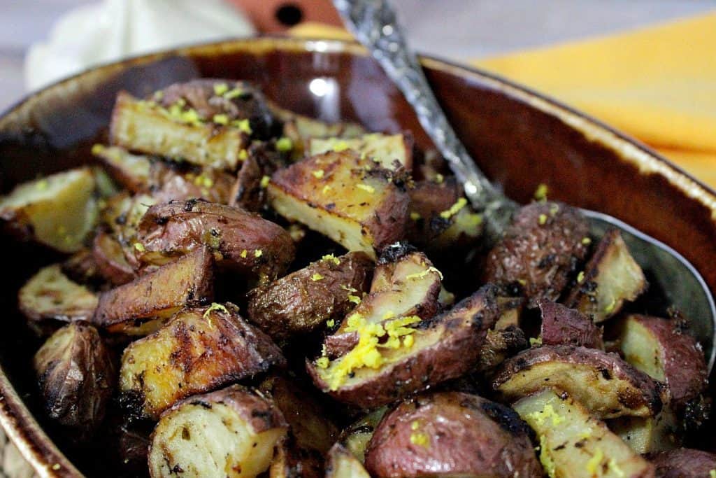Roasted Red Potatoes with Lemongrass, Garlic & Cilantro Paste