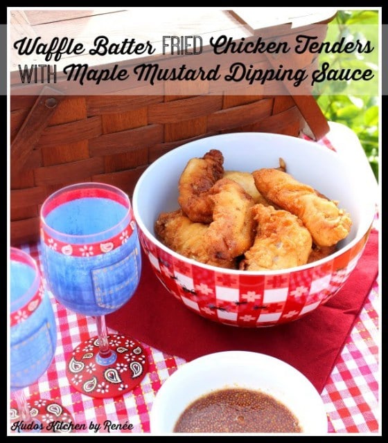 Waffle Batter Fried Chicken Tenders 