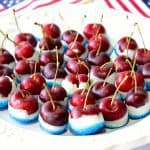 Red, White & Blue Sugared Cherries