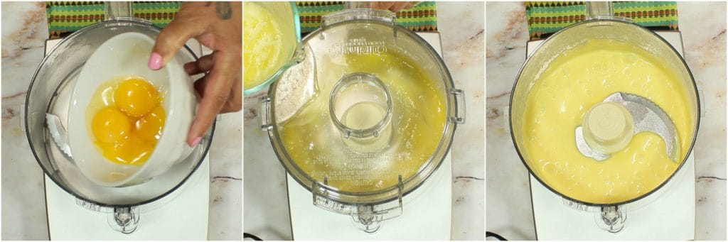 How to make avocado hollandaise sauce in a food processor.