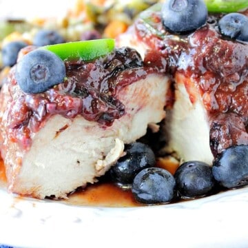 Blueberry Chile Chicken Skillet Dinner