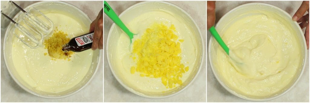 How to make homemade lemon cheese with lemon curd topping and lemon drop candy.