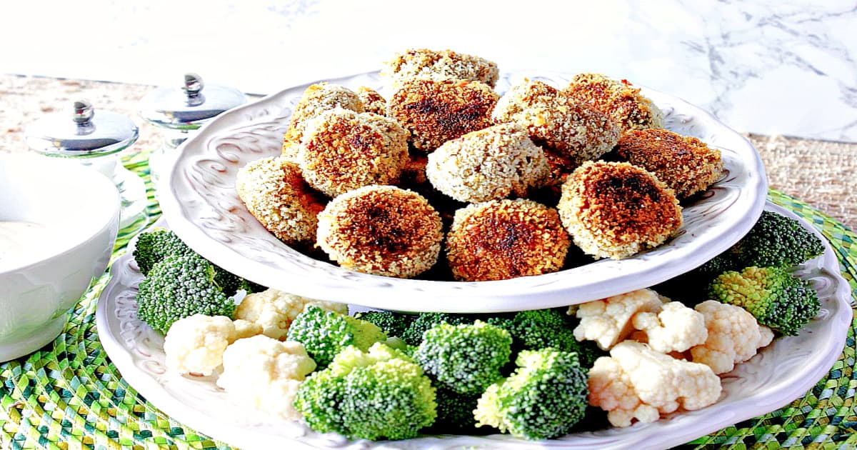 Broccoli Cauliflower Vegetable Tots Recipe Kudos Kitchen by Renee