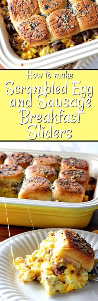 Vertical Title text breakfast slider collage images