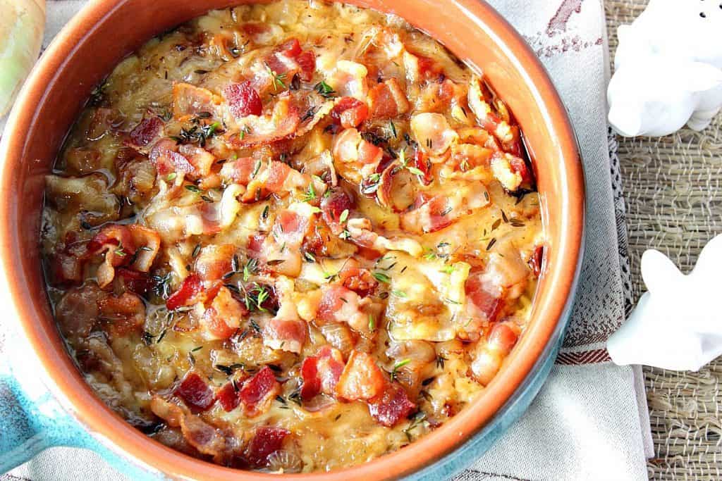 Cheesy Bacon Caramelized Onion Cheese Dip Recipe