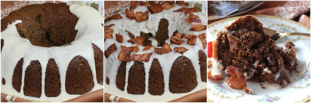 How to garnish a bacon root beer bundt cake