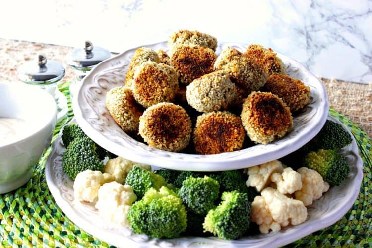 crunchy creamy broccoli cauliflower vegetable tots